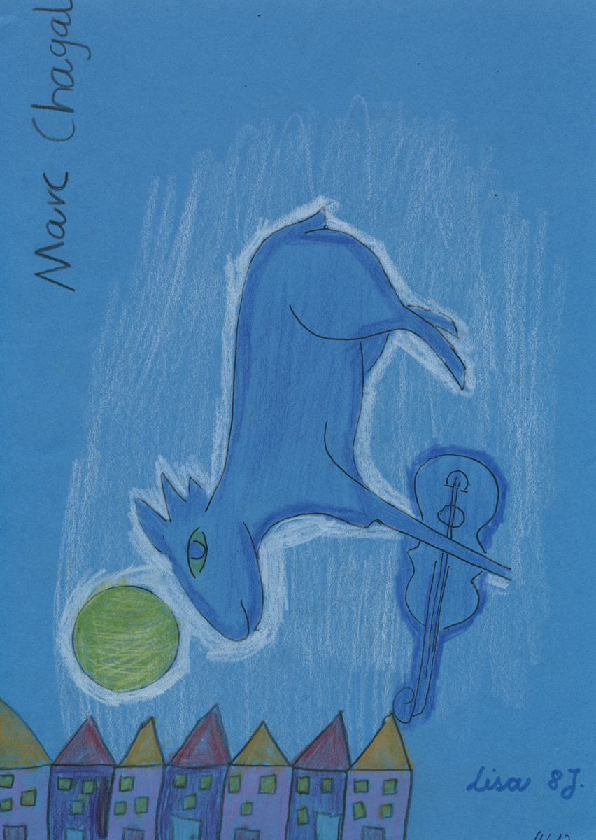 Chagall: Zeichnen nach einer Vorlage