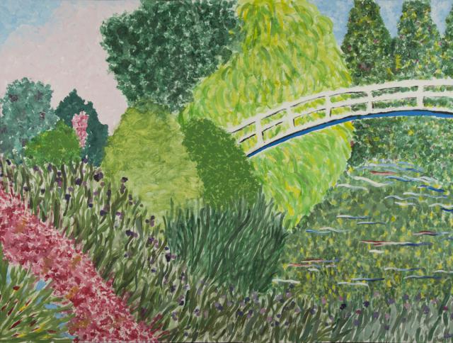 Monet: Seerosenteich und japanische Brücke