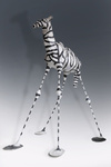 Fantastisches Stelzentier Zebra