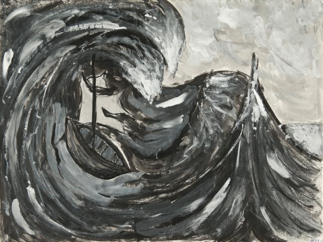 Japanische Holzschnitte: Die Woge