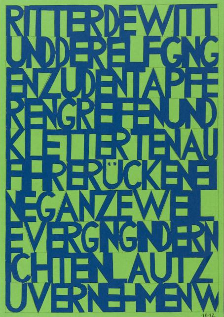 Buchstabenteppich