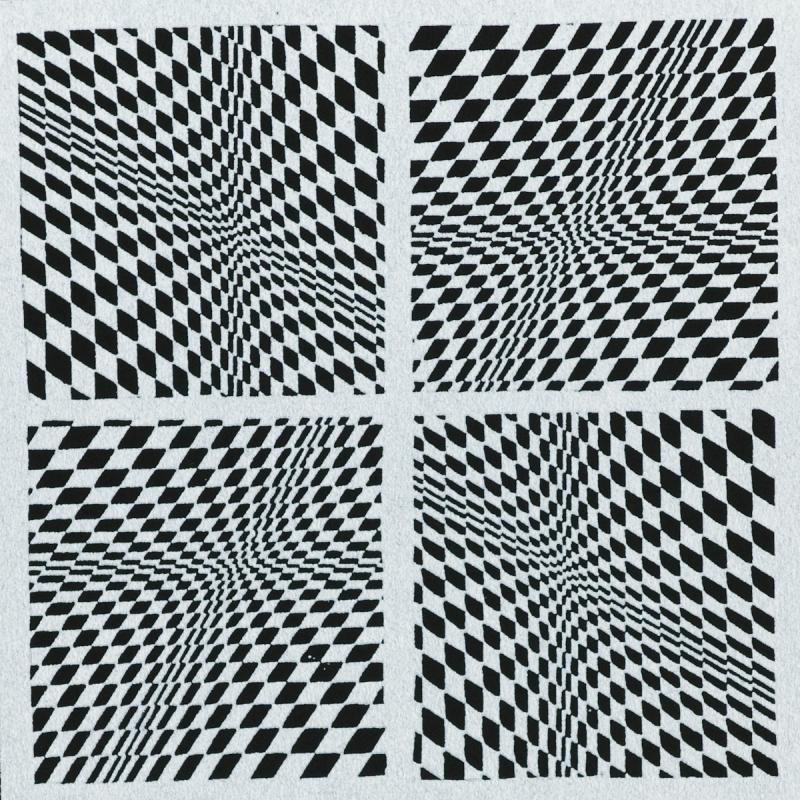 1991 Siebdruck Op Art