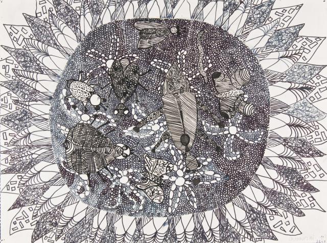 Insekten auf einer Blüte