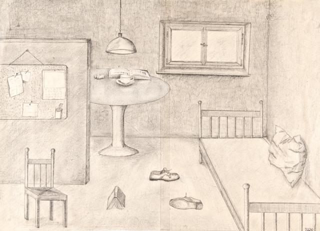 Gebäude: Blick in ein Zimmer