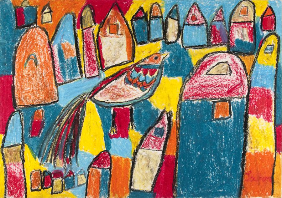 Ein Vogel in der Stadt