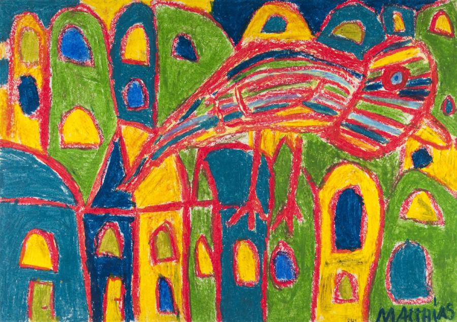 Ein Vogel in der Stadt