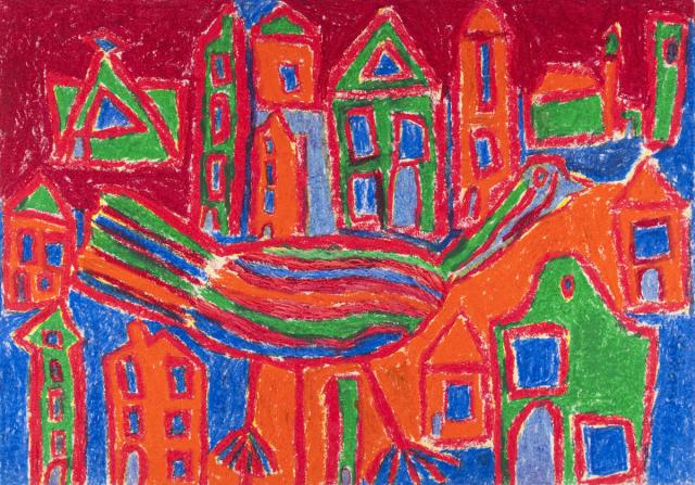 Ein Vogel in der Stadt