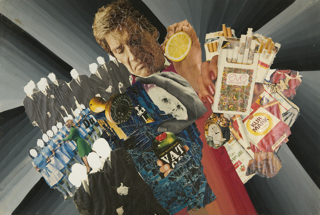 Mensch und Werbung für Konsumgüter