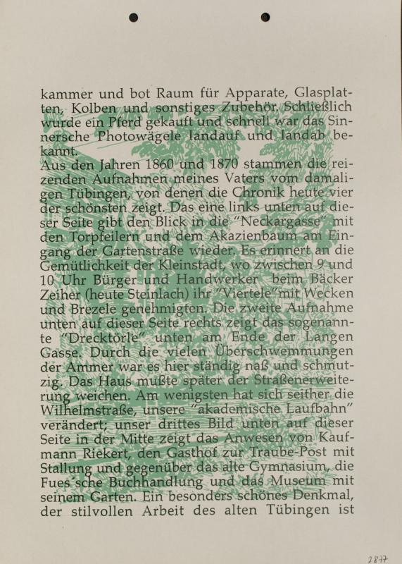 Tübinger Ansichten in Photographie und Siebdruck von 1864 bis 1994