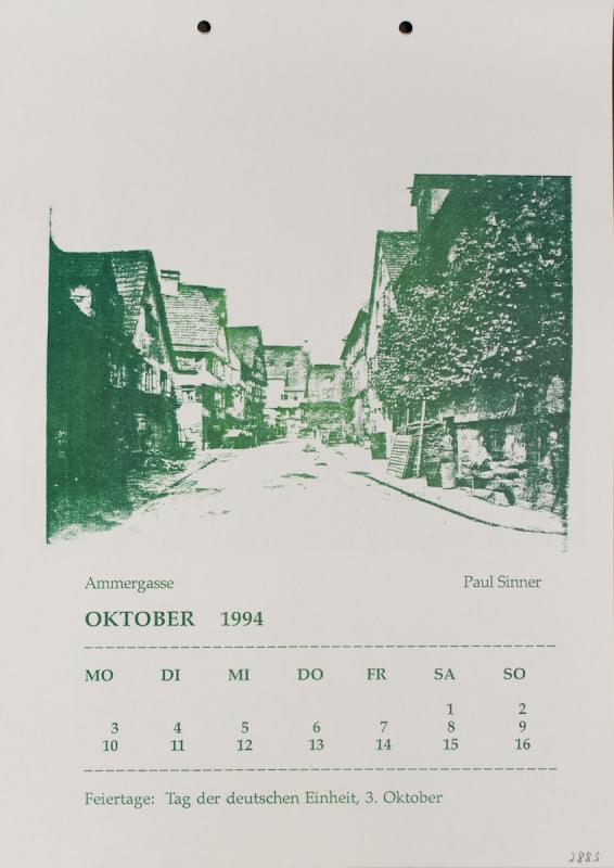 Tübinger Ansichten in Photographie und Siebdruck von 1864 bis 1994