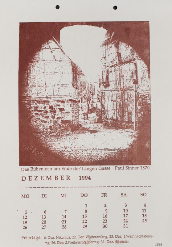 Tübinger Ansichten in Photographie und Siebdruck von 1864 bis 1994