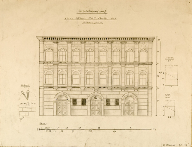 Fiktive Renaissancefassade