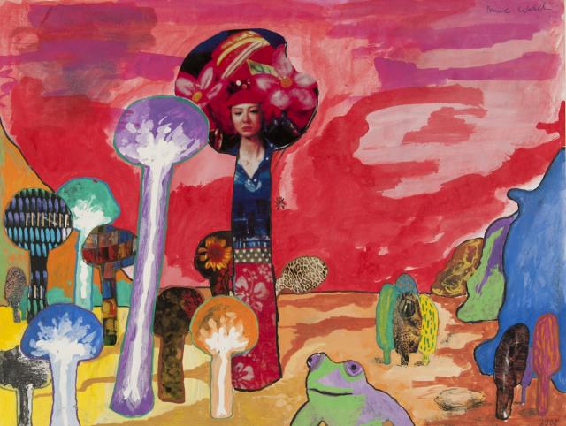 Landschaft mit Pilzen