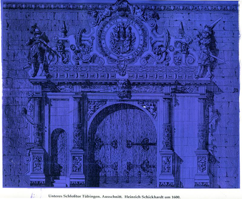 Blatt 26: Detail des unteren Schlosstores