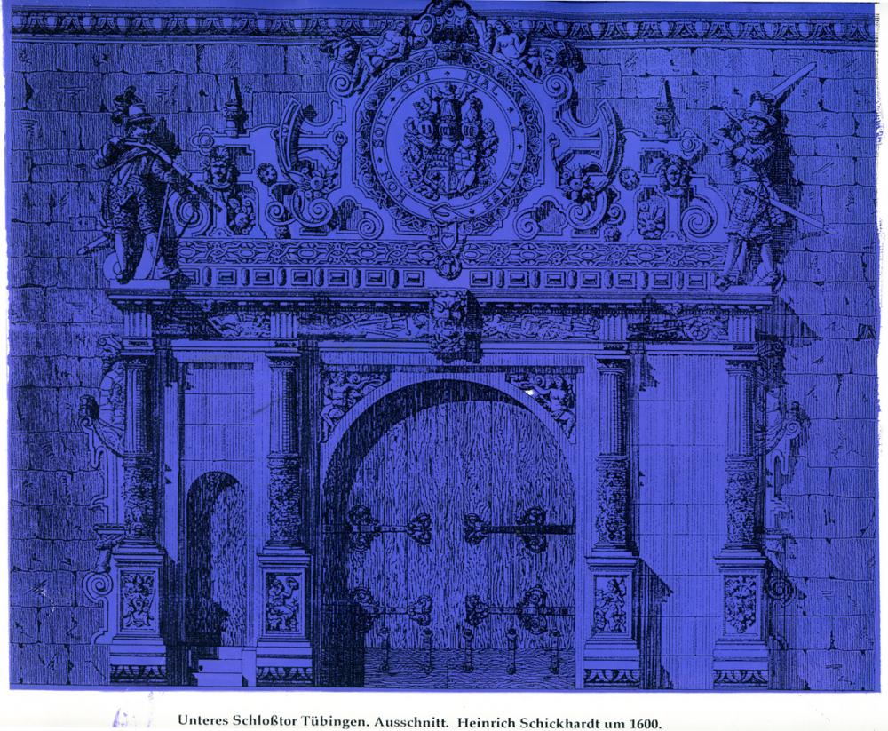 Blatt 26: Detail des unteren Schlosstores