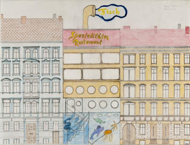 Gebäudefassaden: Häuserzeile