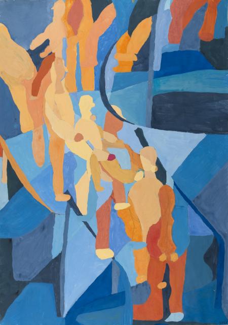 Feininger/Schlemmer: Personen in Bewegung