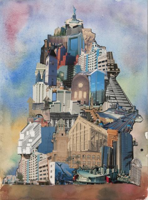 Surrealistisches Gebäude