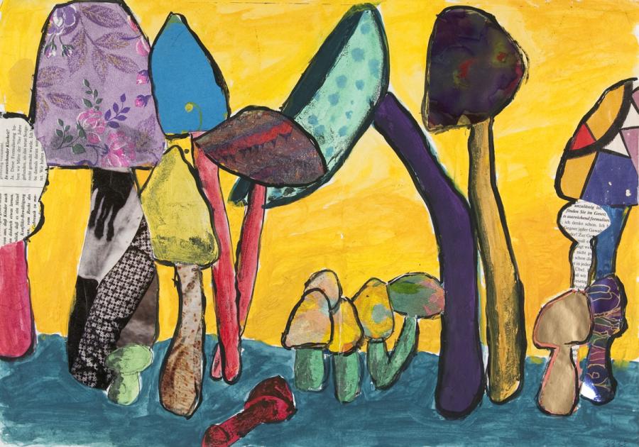 Surrealistische Pilze