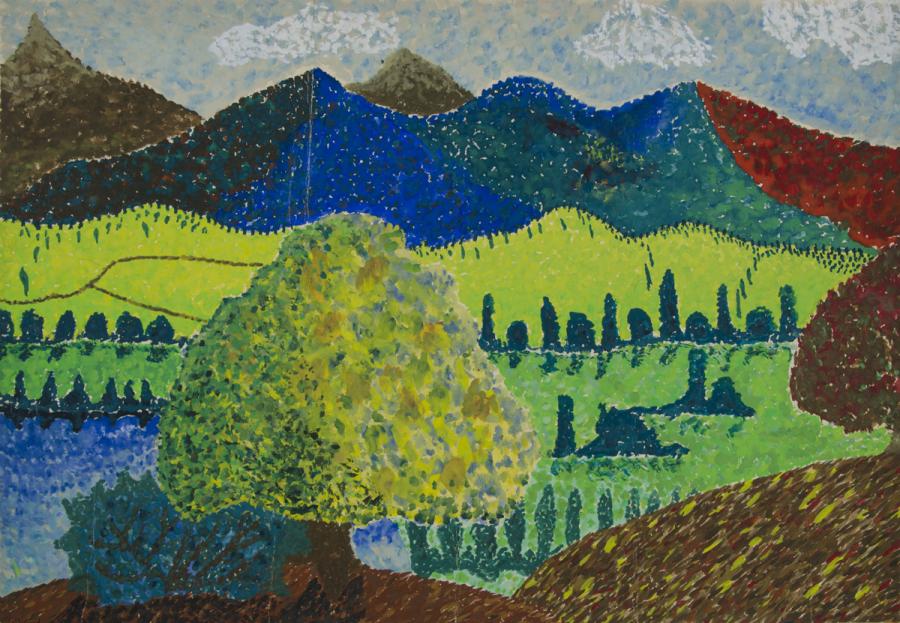 Pointillismus: Landschaft