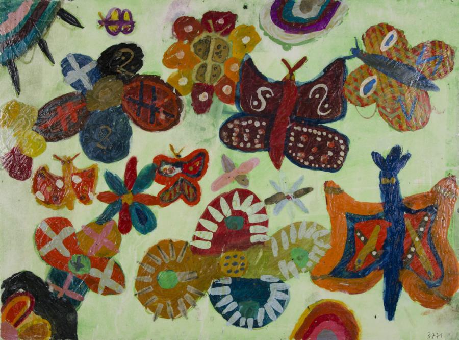 Schmetterlinge und Blumen