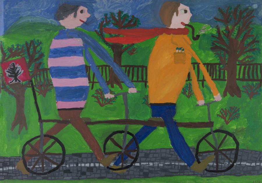 Kinder beim Fahrradfahren