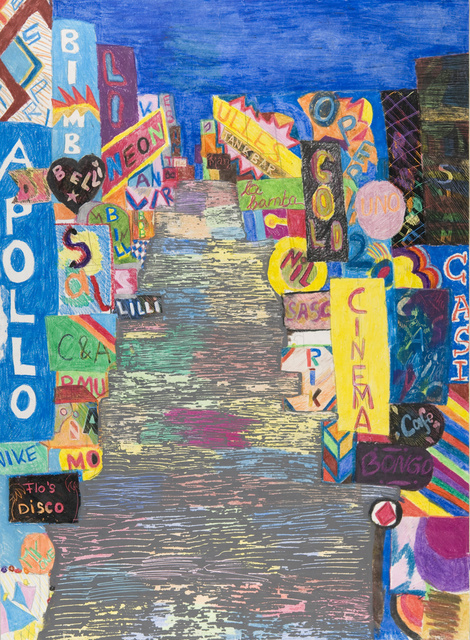 Großstadt: Schrift und Bild