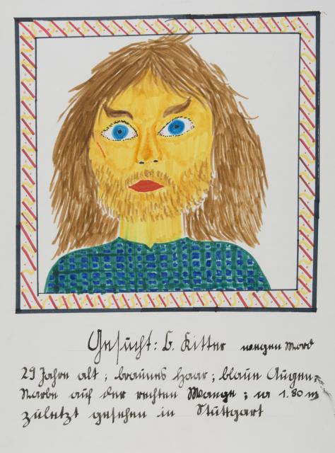 Altes Fahndungsplakat