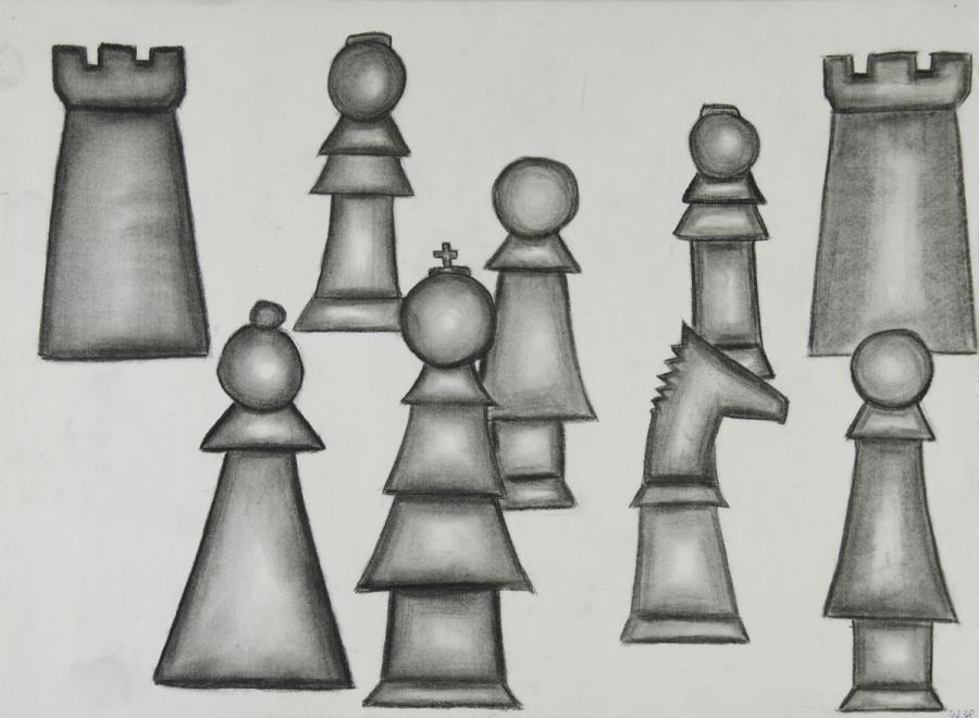 Geometrische Formen: Schachfiguren