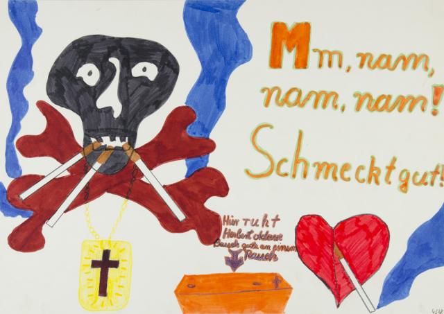 Besonderheiten Zum Stobern Plakat Schriftplakat Und Bildsymbole Anti Raucher Plakat Schulkunst Archiv Baden Wurttemberg