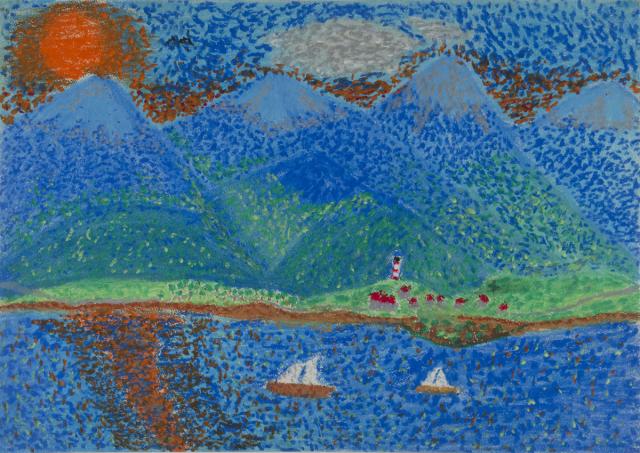 Pointillismus: Landschaft
