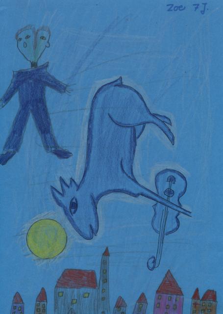 Chagall: Zeichnen nach einer Vorlage