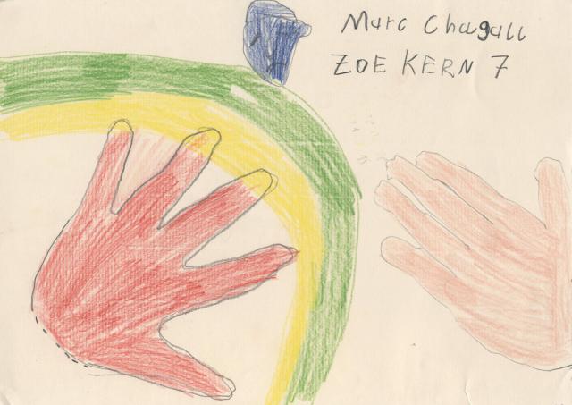 Chagall: Zeichnen nach einer Vorlage