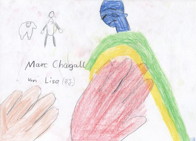 Chagall: Zeichnen nach einer Vorlage