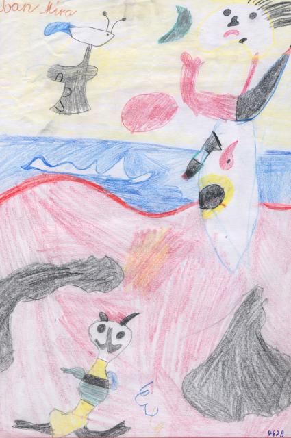 Miró: Zeichnen nach einer Vorlage