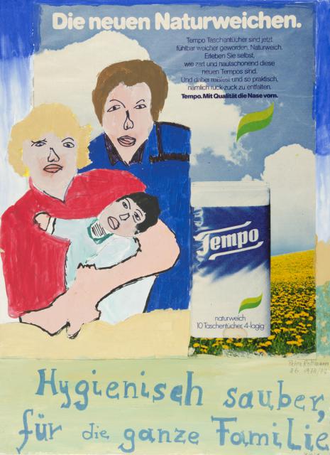 Visuelle Kommunikation - Glückliche Familie in der Werbung