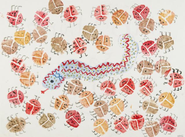 Kartonstempel: Käfer