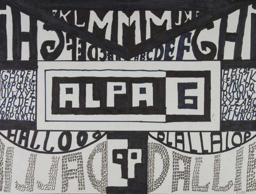 Dekoratives Schriftblatt