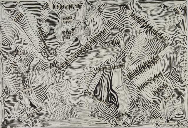 In Wellen eingewobene Wörter