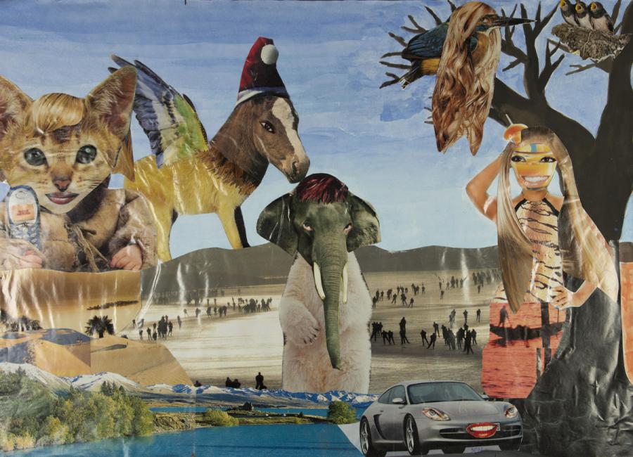 Surrealistische Landschaft 