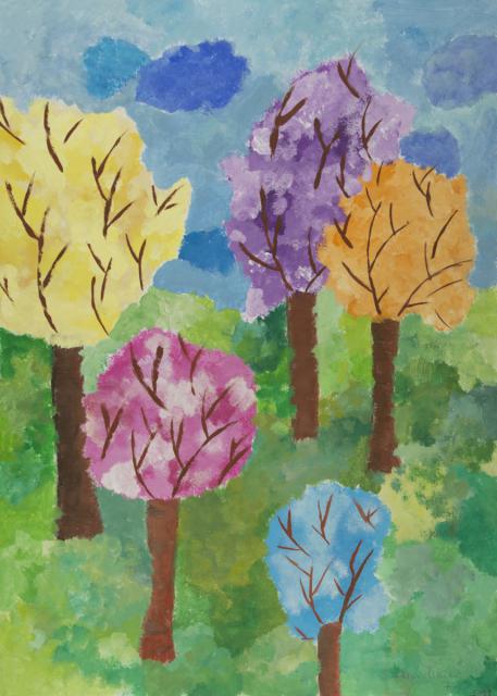 Jahreszeit Frühjahr: Blühende Bäume