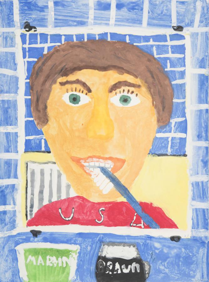 Selbstporträt: Ich vor dem Spiegel