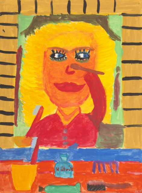 Selbstporträt: Ich vor dem Spiegel