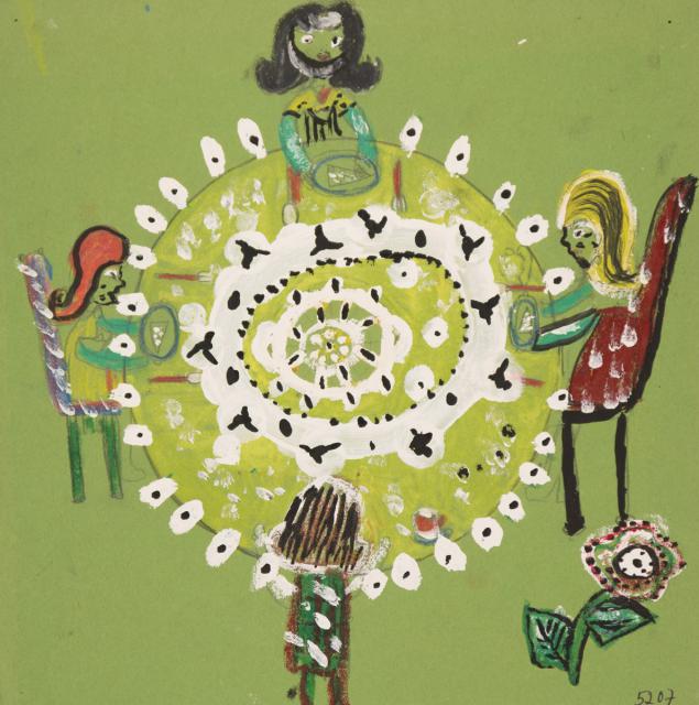 Personen am Esstisch