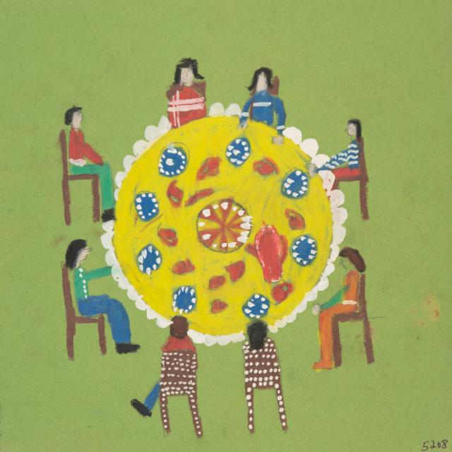 Personen am Esstisch