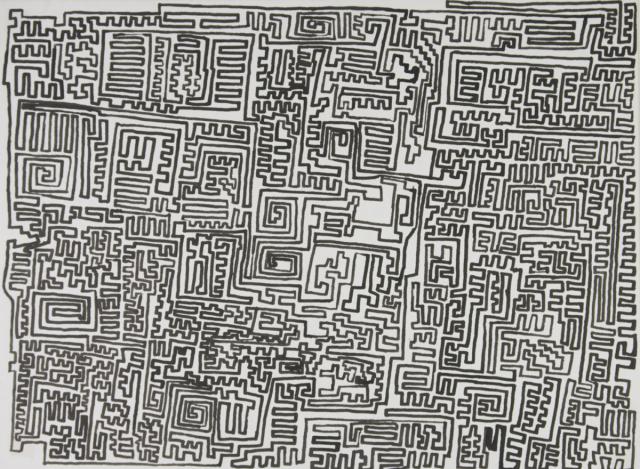 Abstraktes Labyrinth