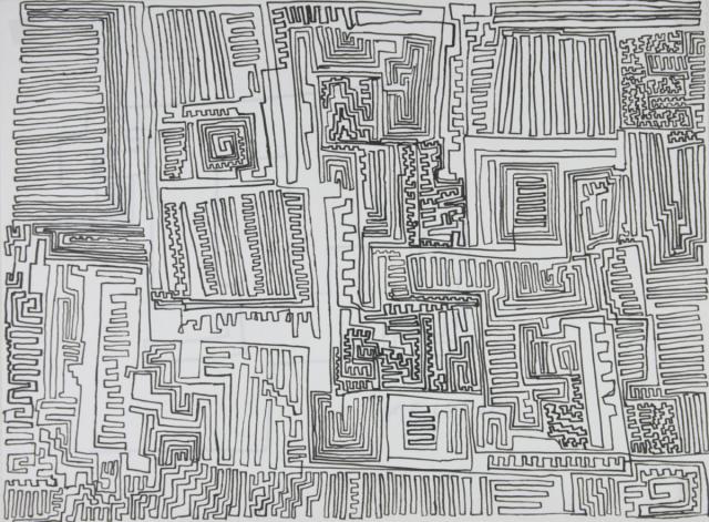 Abstraktes Labyrinth