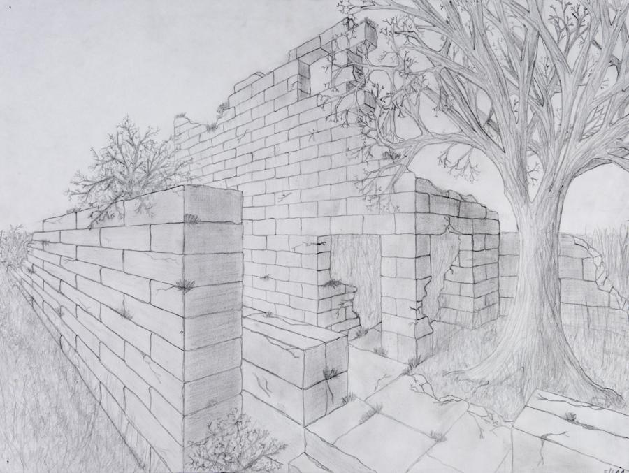 Perspektive mit 2 Fluchtpunkten: Natur und Kultur