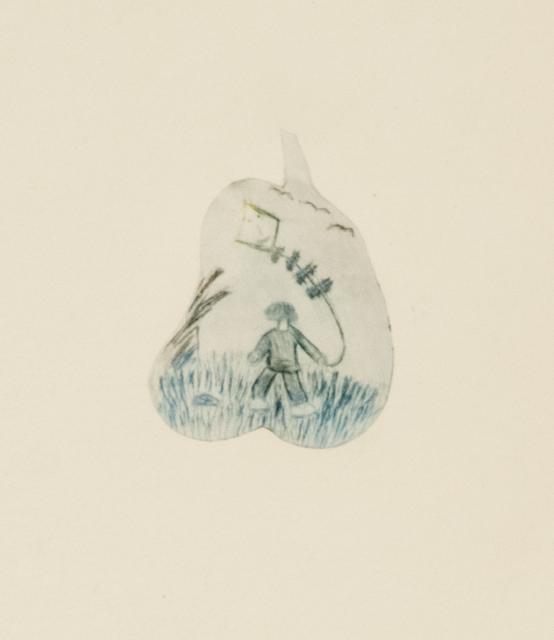 In Form geschnittenes Motiv: spielendes Kind