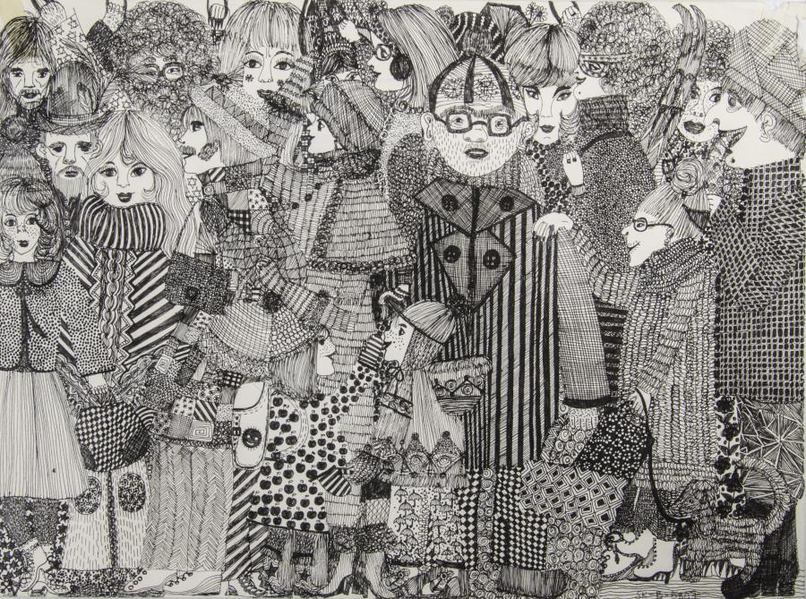 Personen in der Straßenbahn